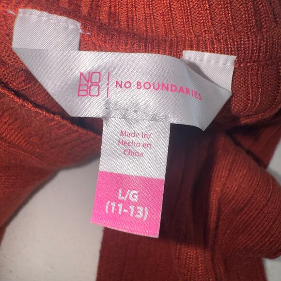 No Boundaries Rib V-neck Button Front Pullover Juniors' size large(11-13) - Picture 8 of 8